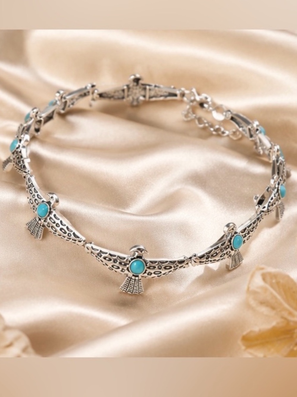 Silver Thunderbird Choker Necklace - Picture 2 of 5